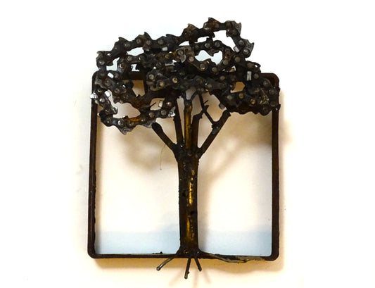 albero in ferro riciclato .