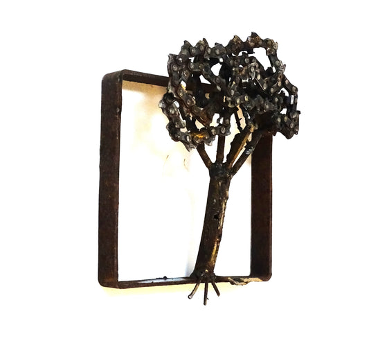 albero in ferro riciclato .