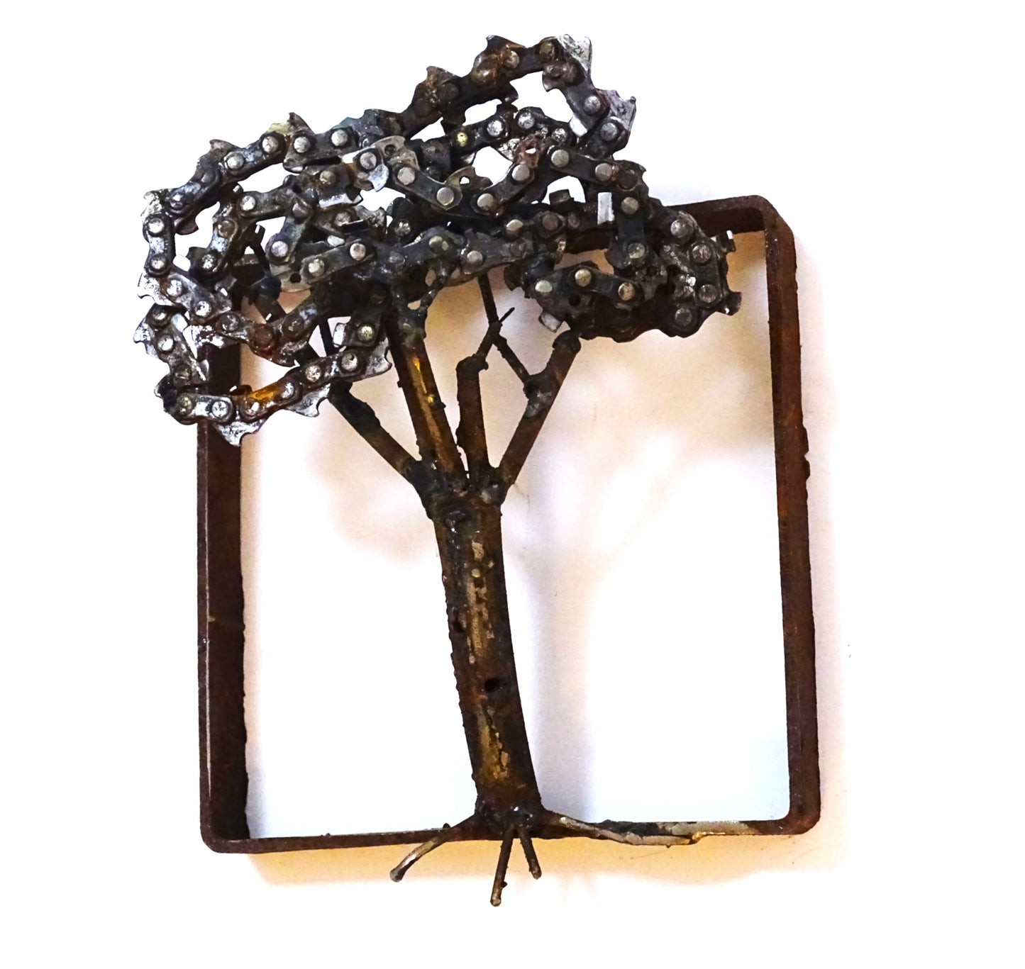 albero in ferro riciclato .