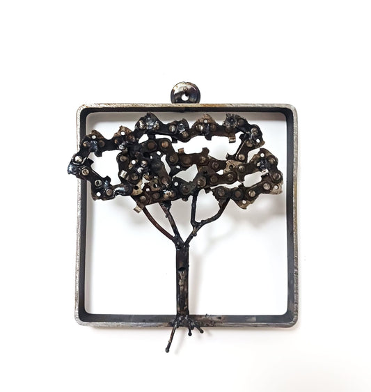 albero in ferro riciclato